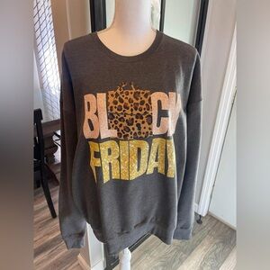 New With Tags…Boutique Cute Black Friday Sweatshirt…Size Large